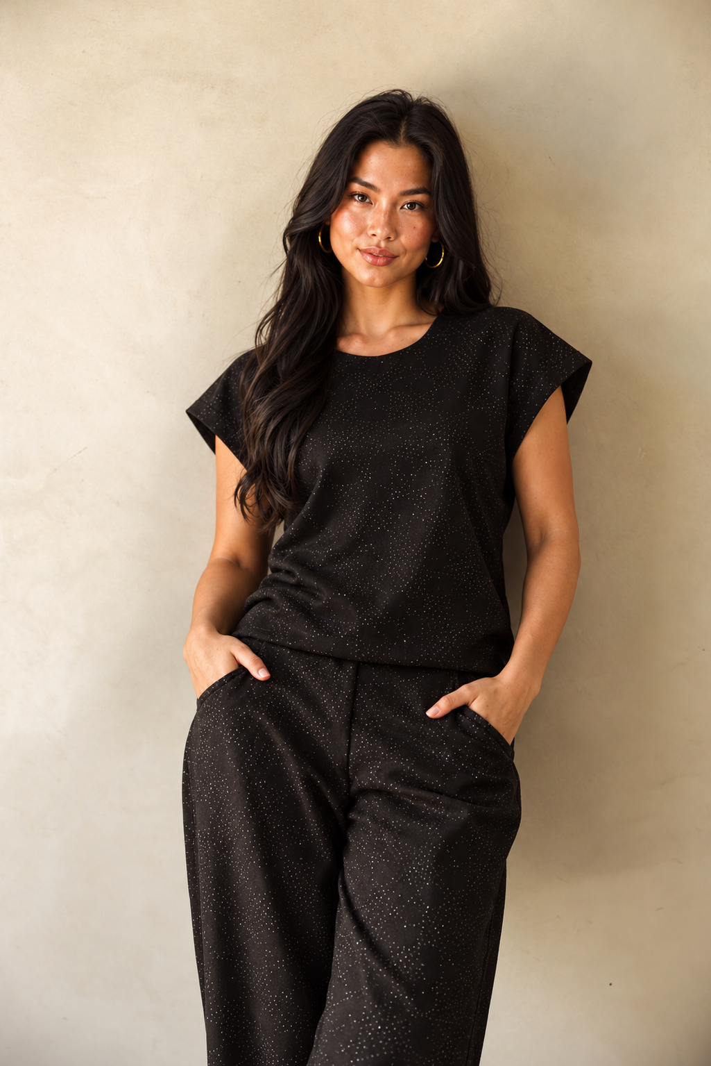 Sequin two piece set for women