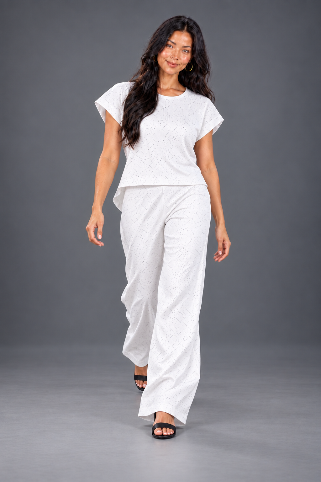 Sequin two piece set for women