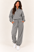 Women’s Oversized Quarter-Zip Two-Piece Set.