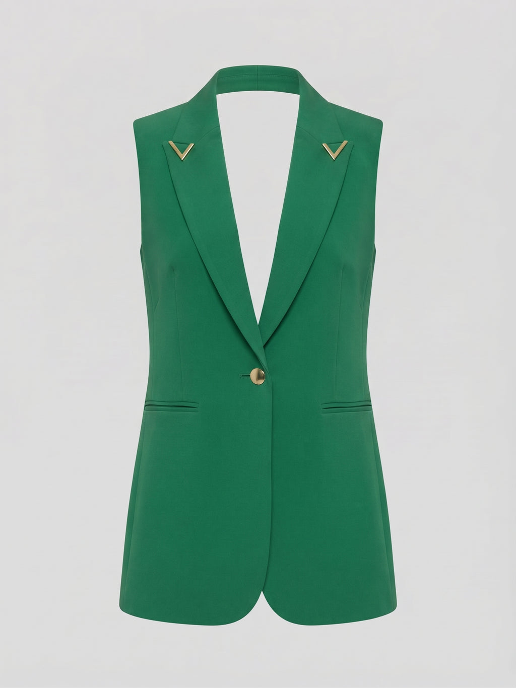 Women’s Tailored Sleeveless Vest Jacket