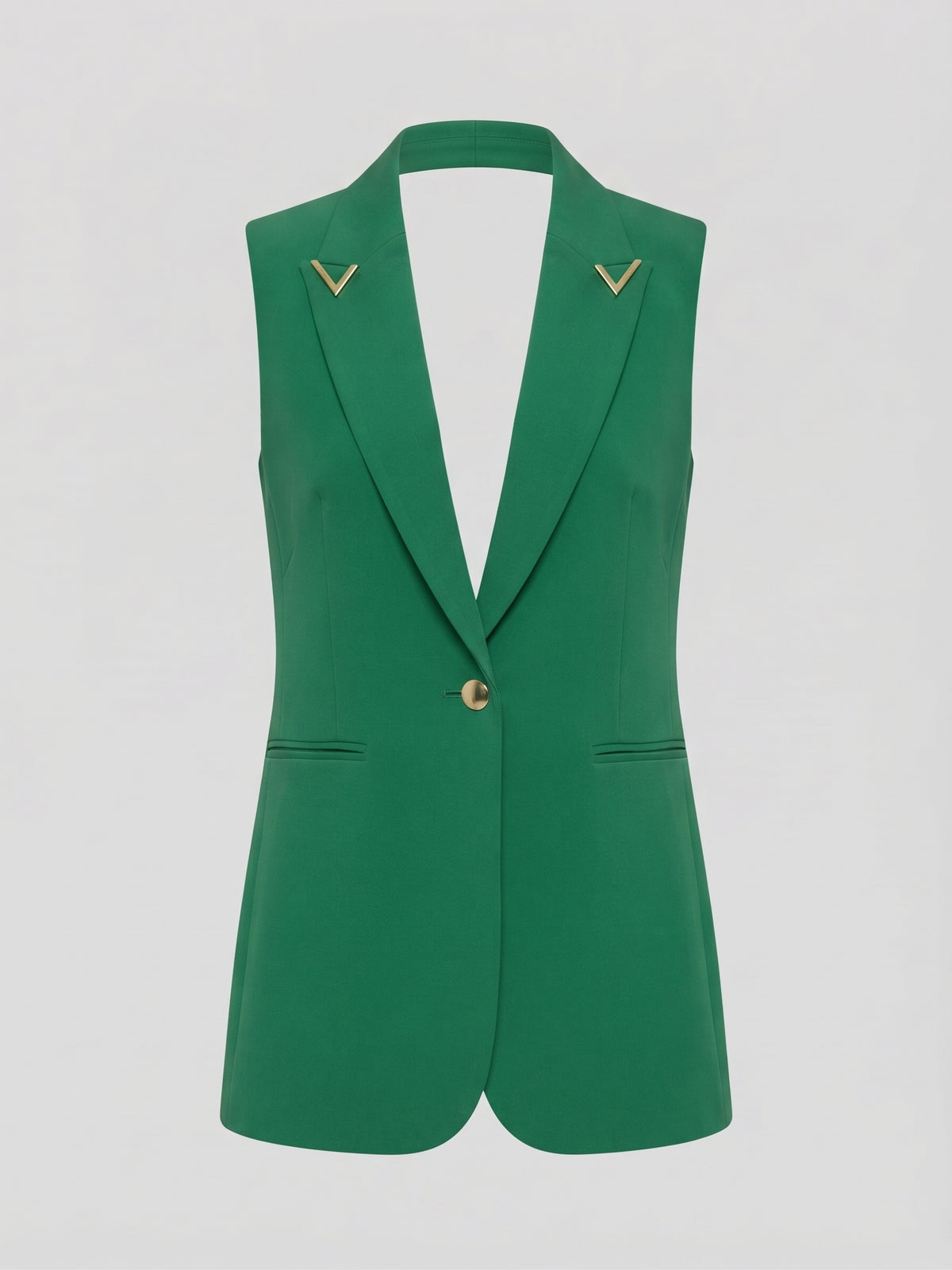 Women’s Tailored Sleeveless Vest Jacket