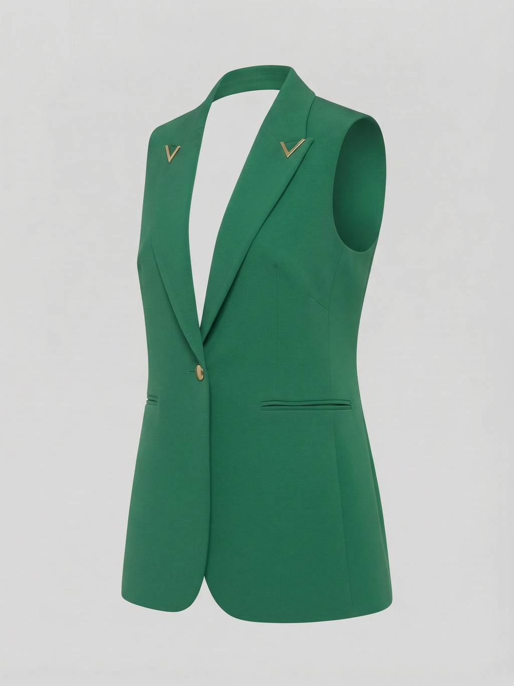 Women’s Tailored Sleeveless Vest Jacket